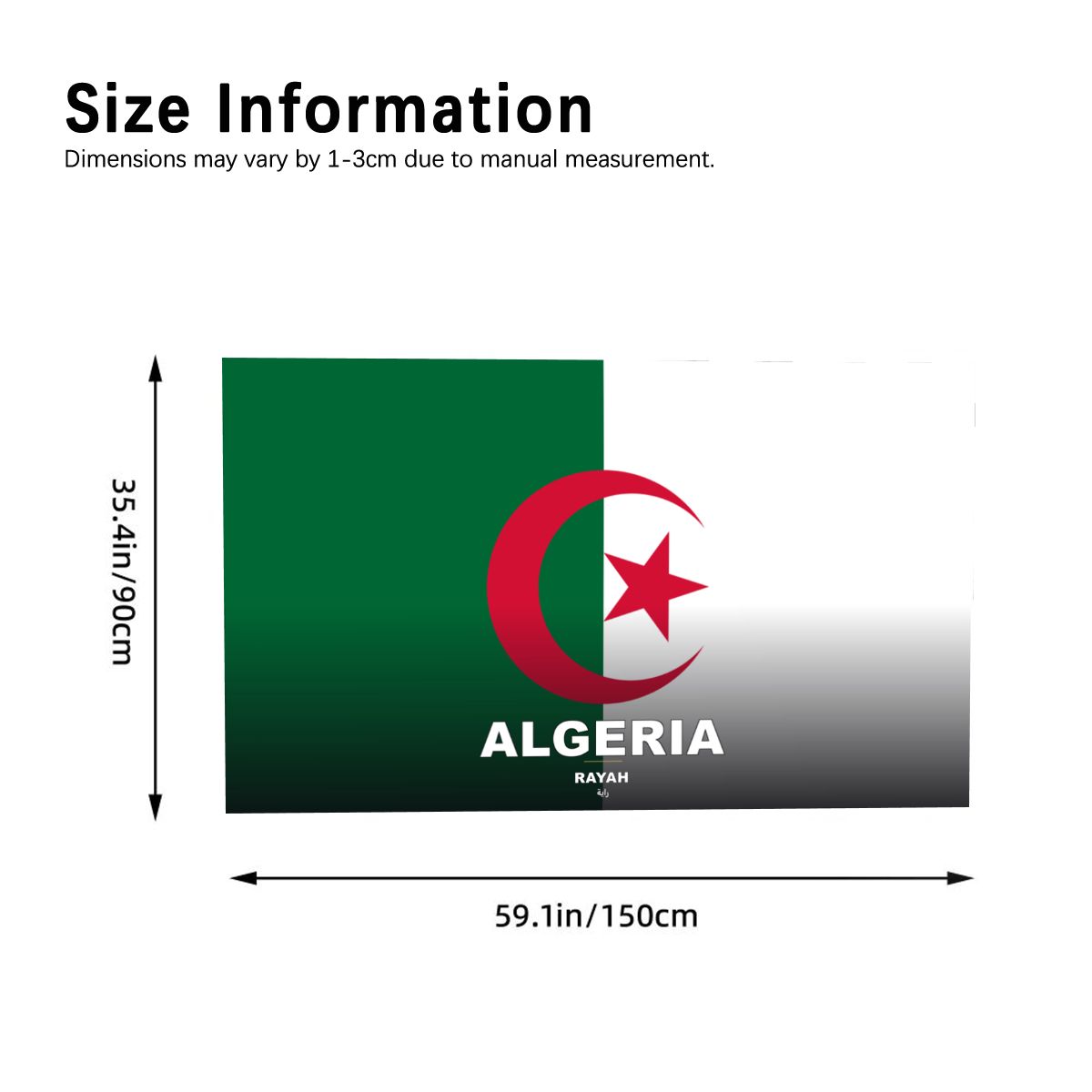 Algeria World Cup 2026 Cape — Fan Flag Wearable