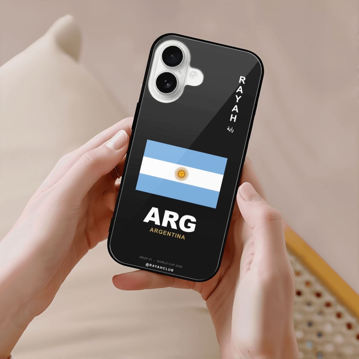 Argentina iPhone 16 Glass Case — RAYAH.club
