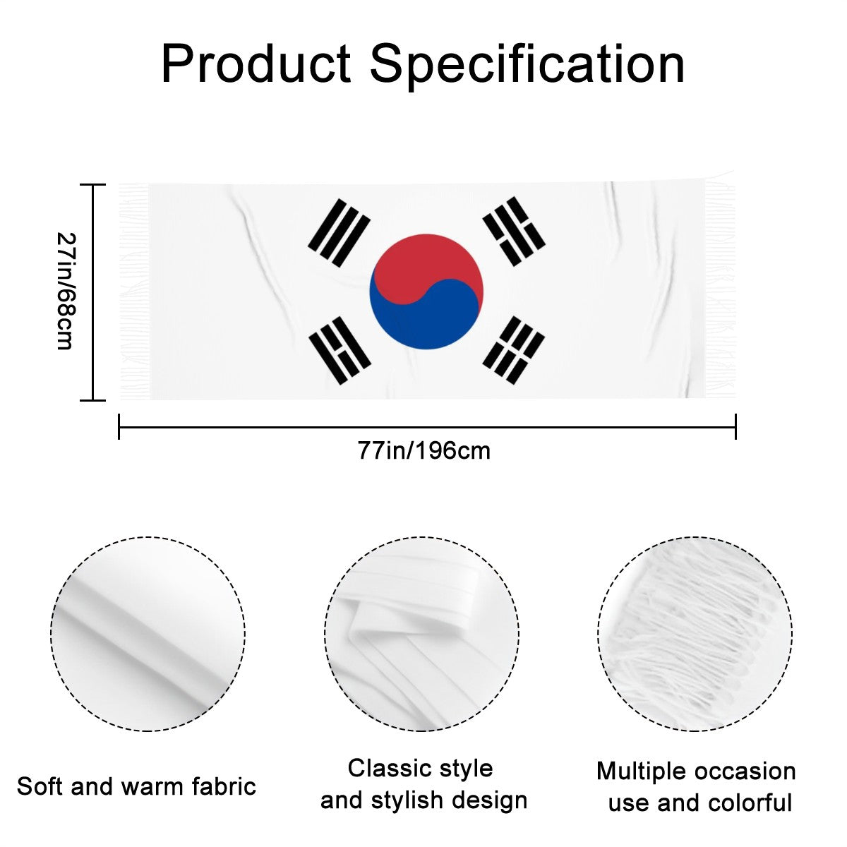 South Korea Fan Scarf — RAYAH.club