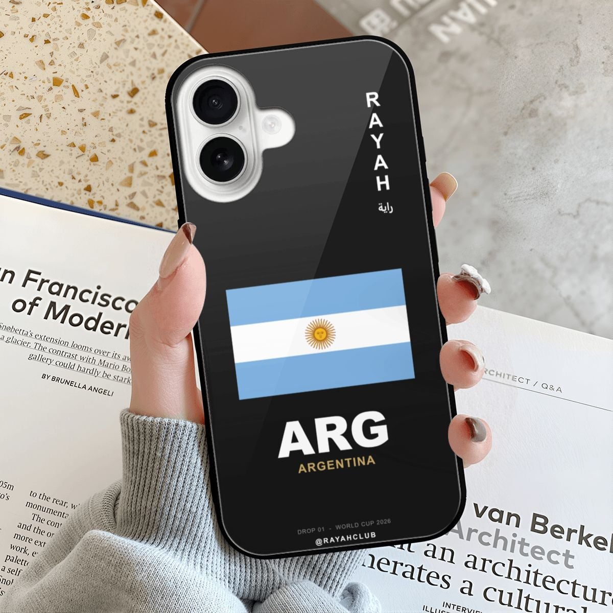Argentina iPhone 16 Glass Case — RAYAH.club