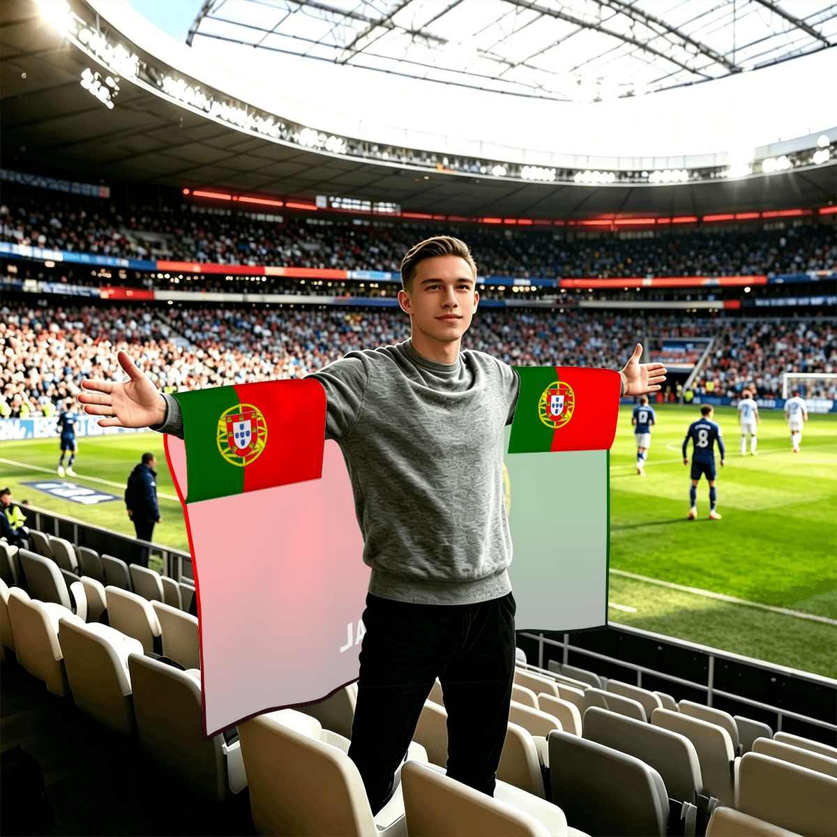 Portugal Flag Sleeve Cape — RAYAH.club
