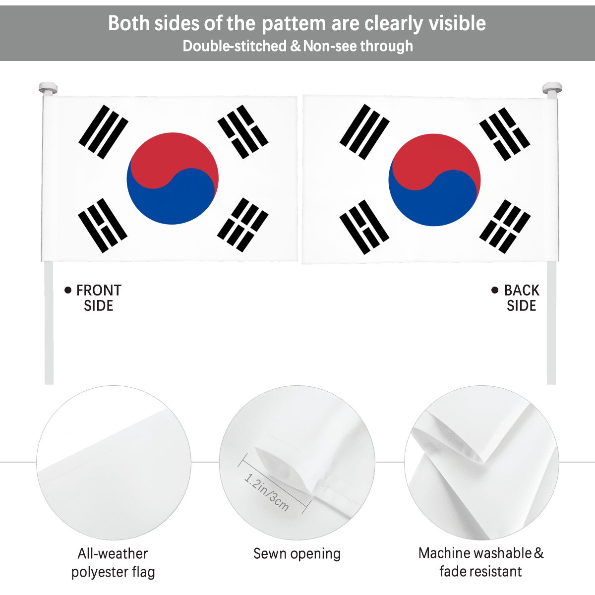 South Korea Car Flag — RAYAH.club