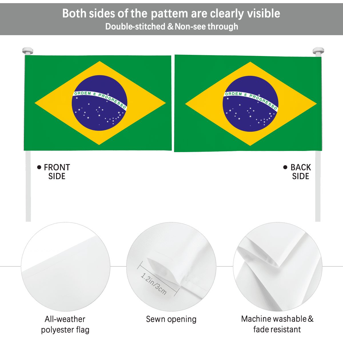 Brazil Car Flag — RAYAH.club