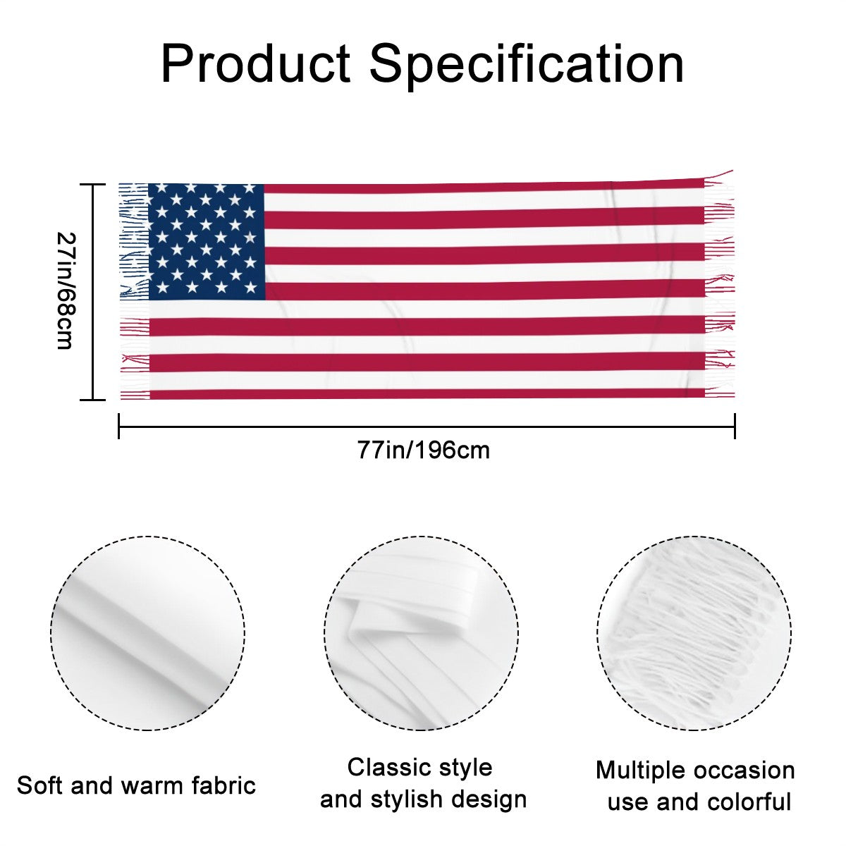 United States Fan Scarf — RAYAH.club