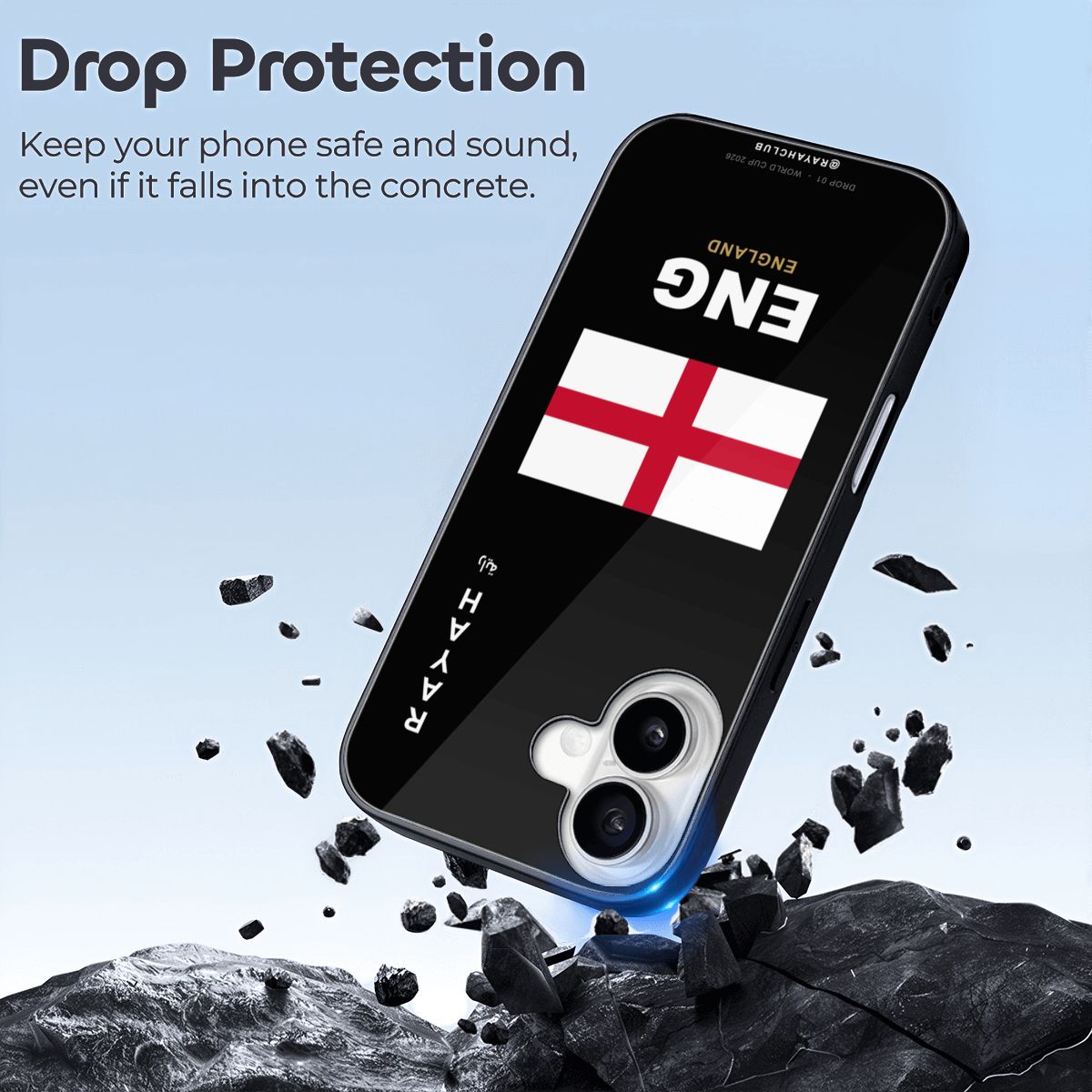 England iPhone 16 Glass Case — RAYAH.club