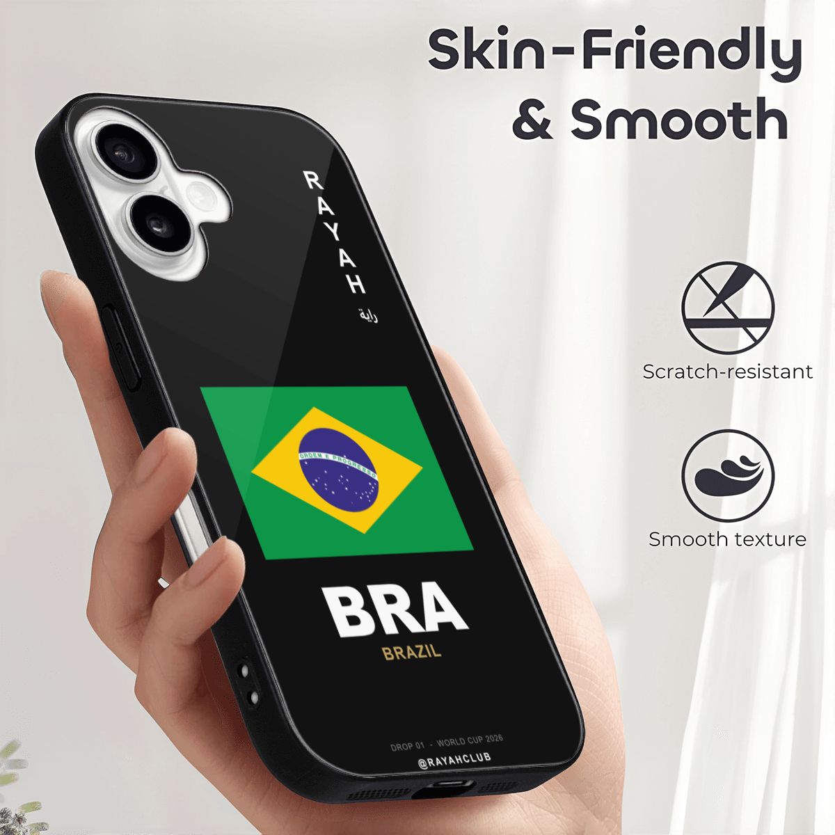 Brazil iPhone 16 Glass Case — RAYAH.club