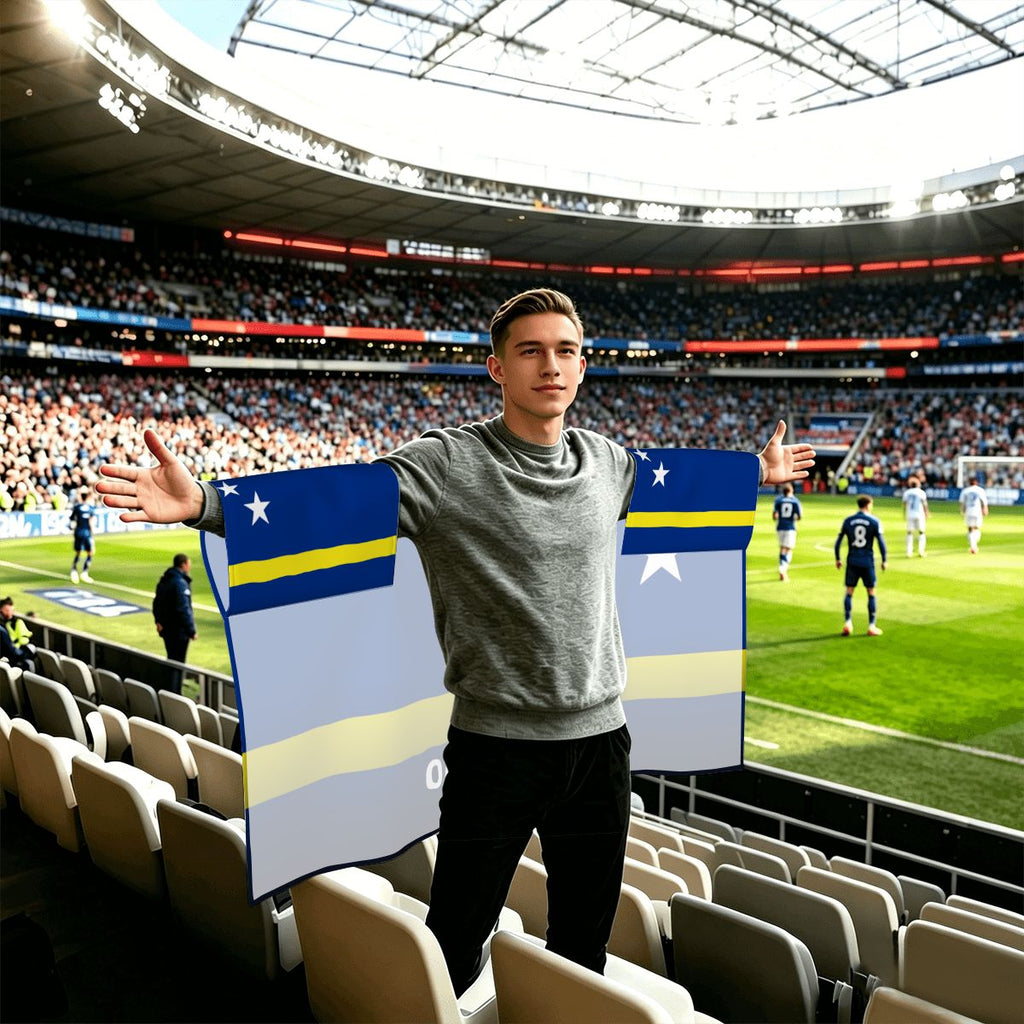 Curacao World Cup 2026 Cape — Fan Flag Wearable