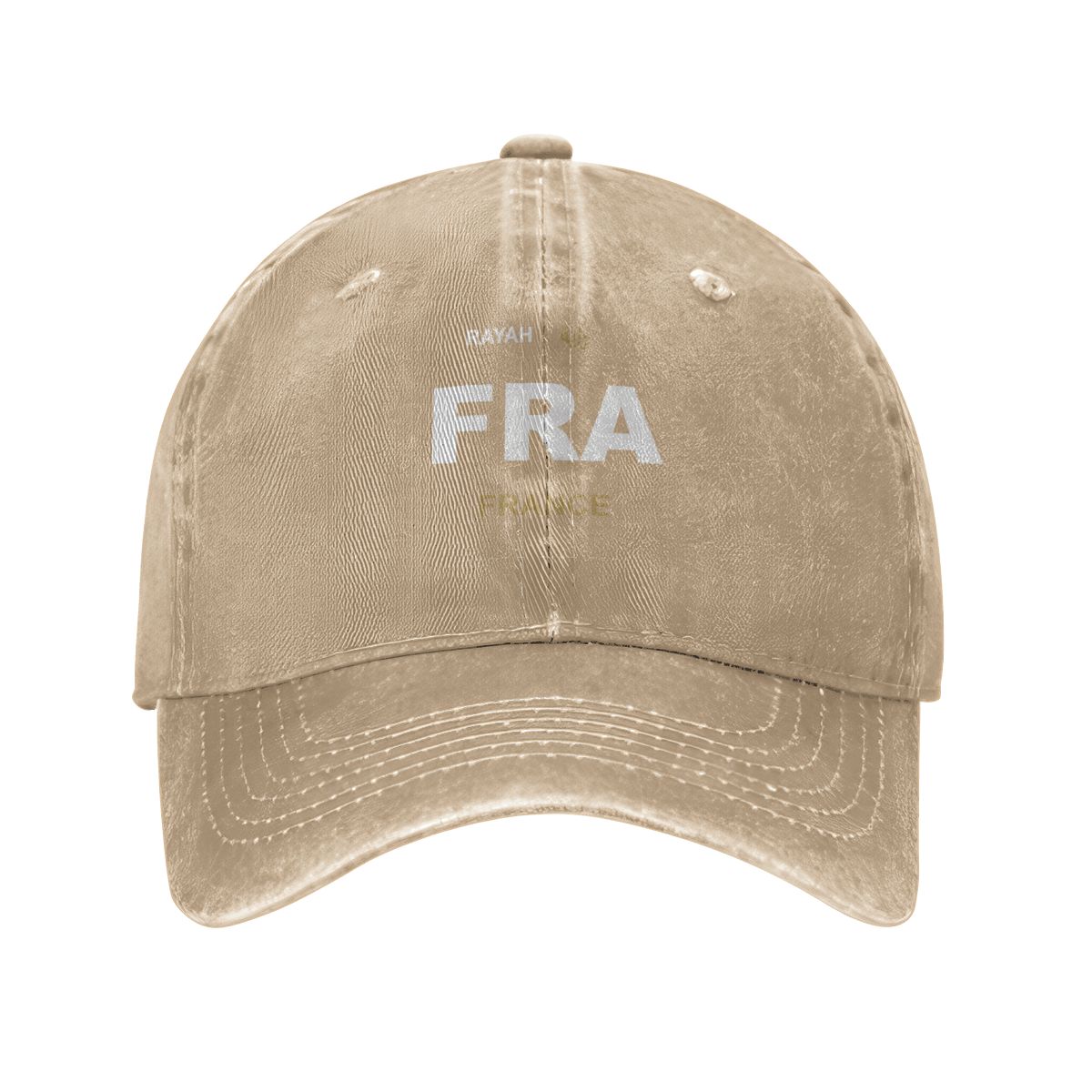 France Washed Denim Cap — RAYAH.club