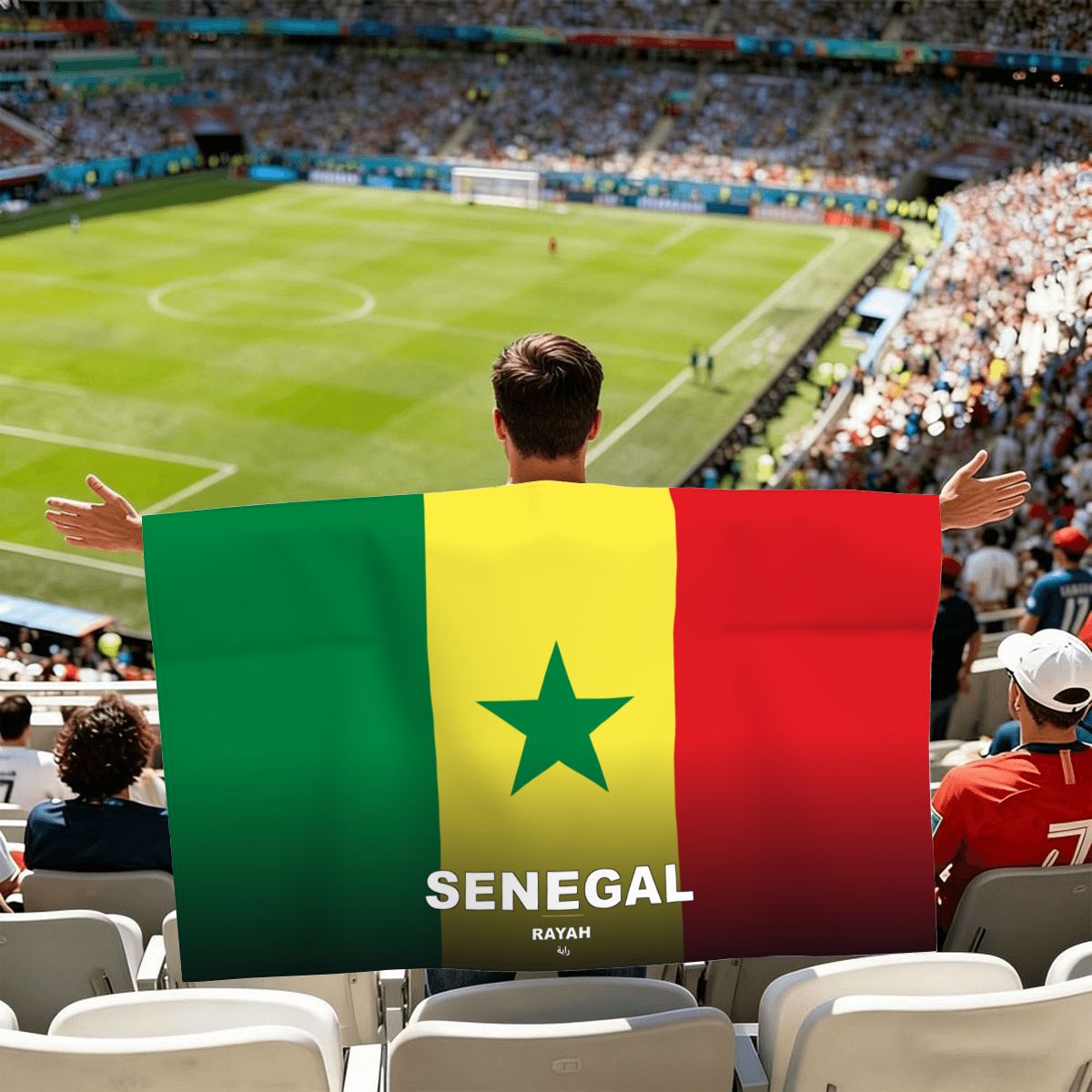 Senegal World Cup 2026 Cape — Fan Flag Wearable