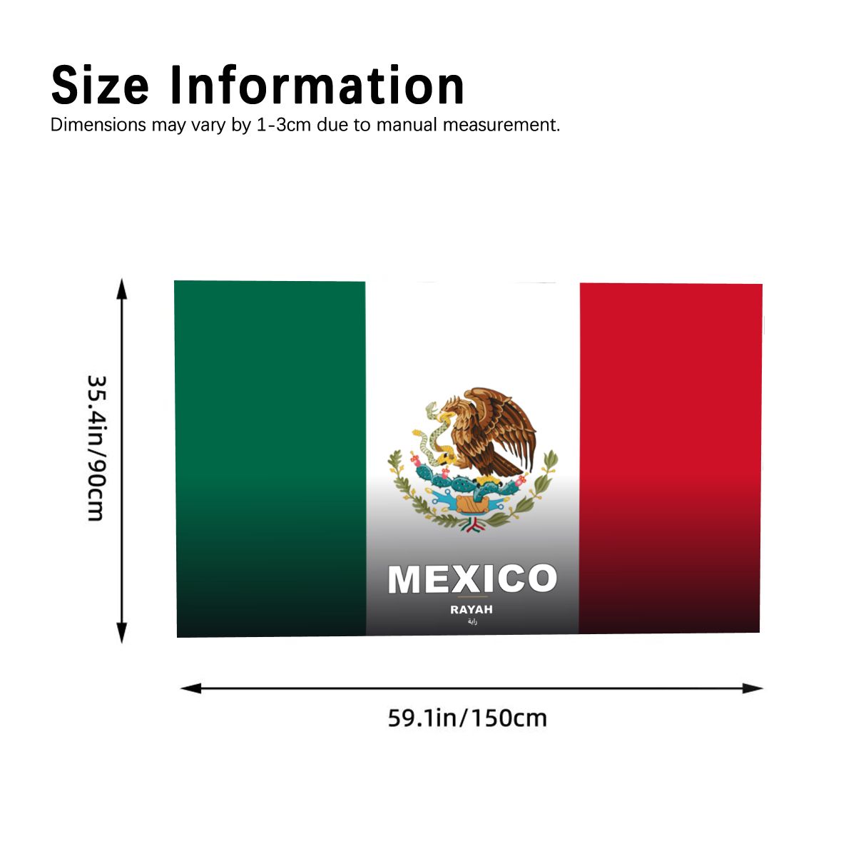 Mexico Flag Sleeve Cape — RAYAH.club
