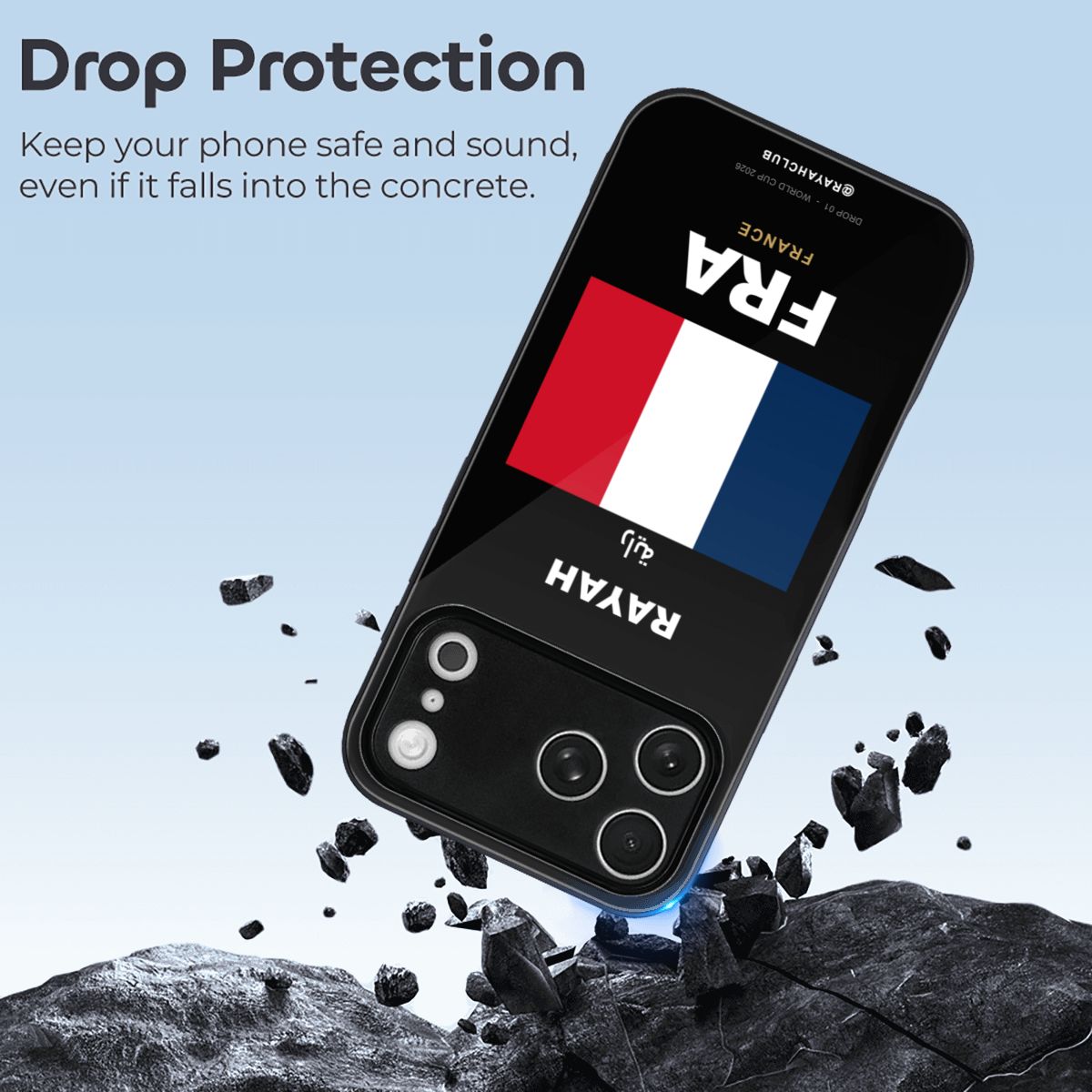 France iPhone 17 Pro Max Glass Case — RAYAH.club