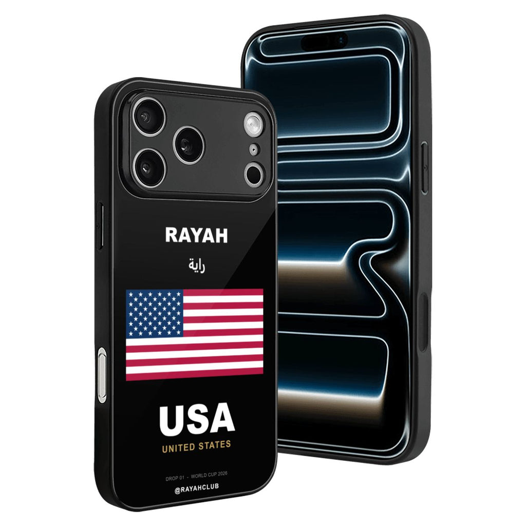 United States iPhone 17 Pro Max Glass Case — RAYAH.club