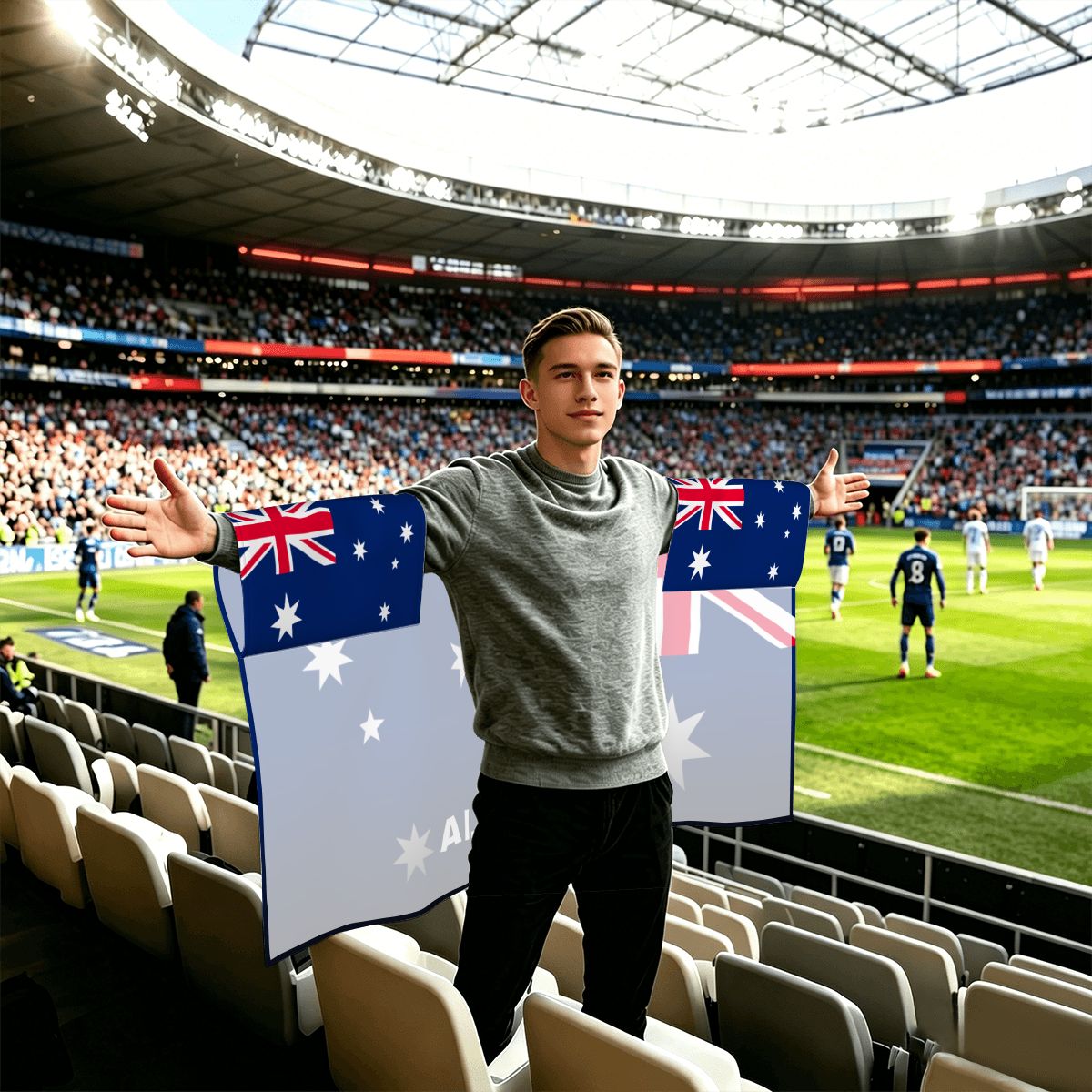 Australia World Cup 2026 Cape — Fan Flag Wearable