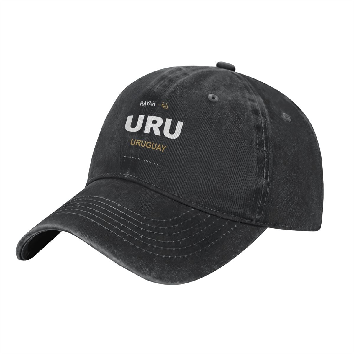Uruguay Washed Denim Cap — RAYAH.club