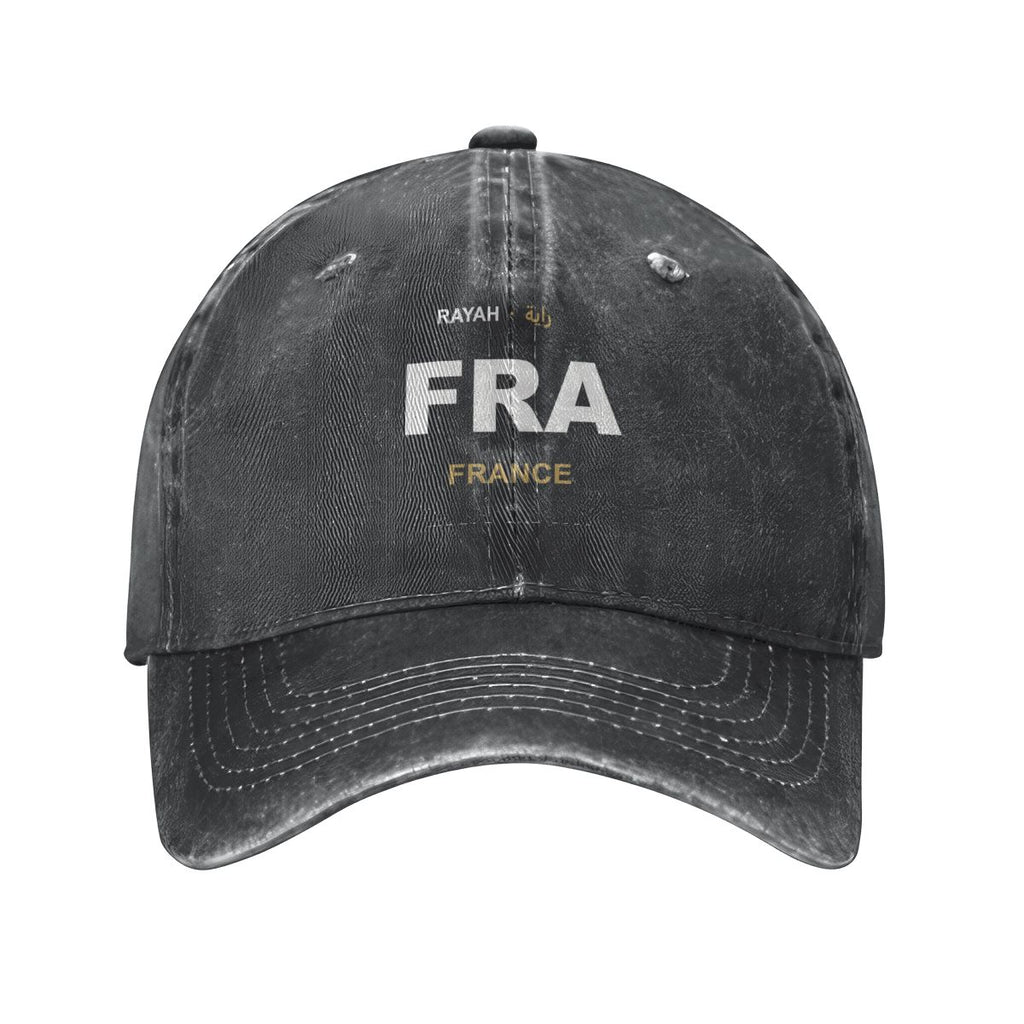 France Washed Denim Cap — RAYAH.club