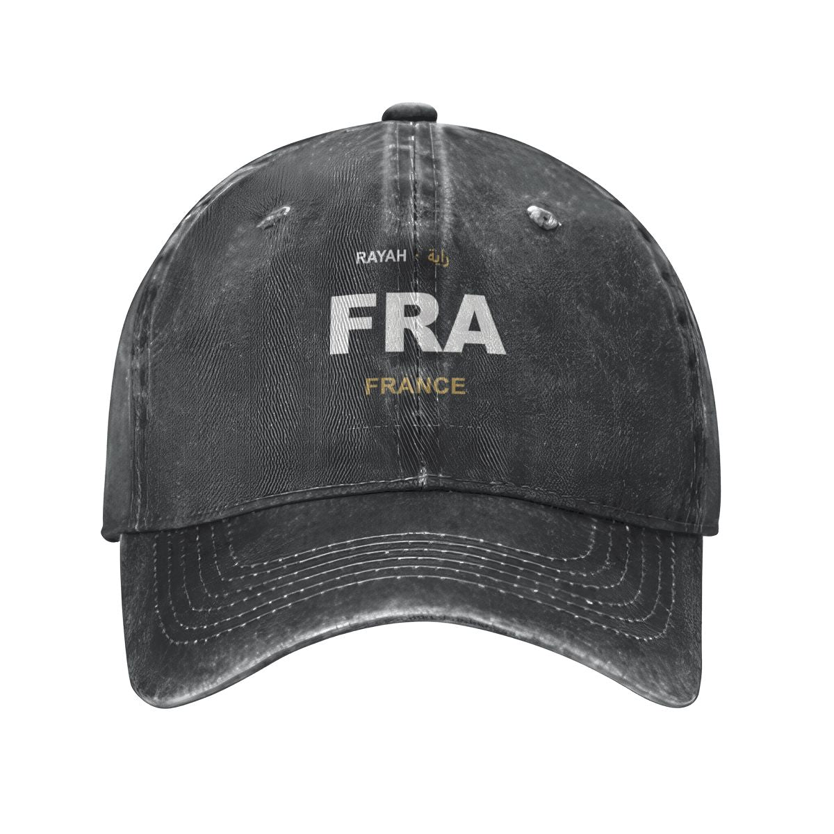 France Washed Denim Cap — RAYAH.club