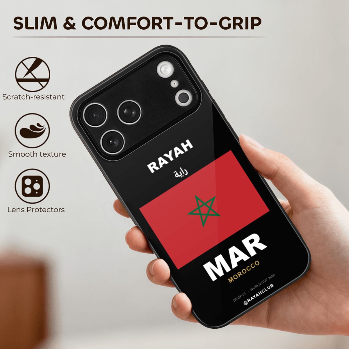 Morocco iPhone 17 Pro Max Glass Case — RAYAH.club