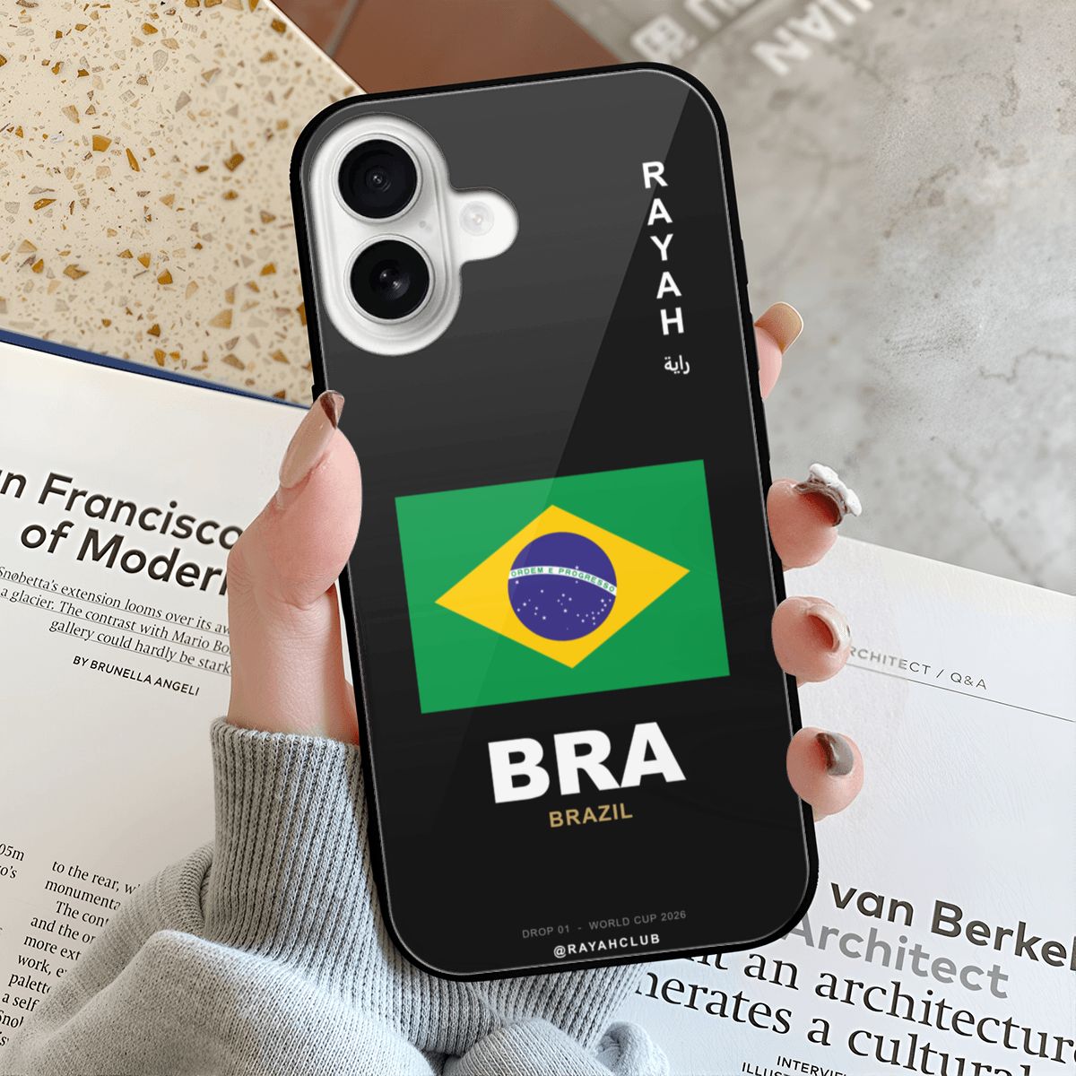 Brazil iPhone 16 Glass Case — RAYAH.club