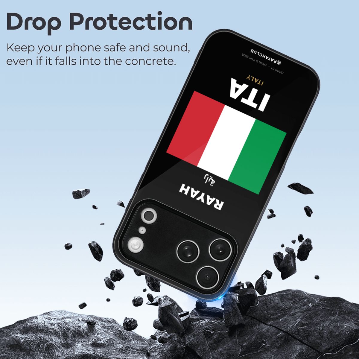 Italy iPhone 17 Pro Max Glass Case — RAYAH.club