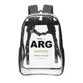 Argentina Clear Stadium Backpack — RAYAH.club