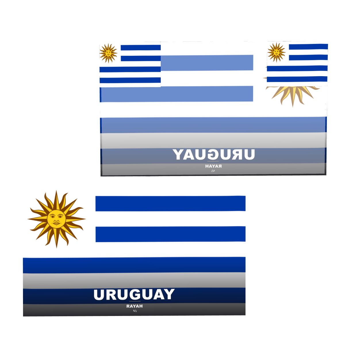 Uruguay Flag Sleeve Cape — RAYAH.club