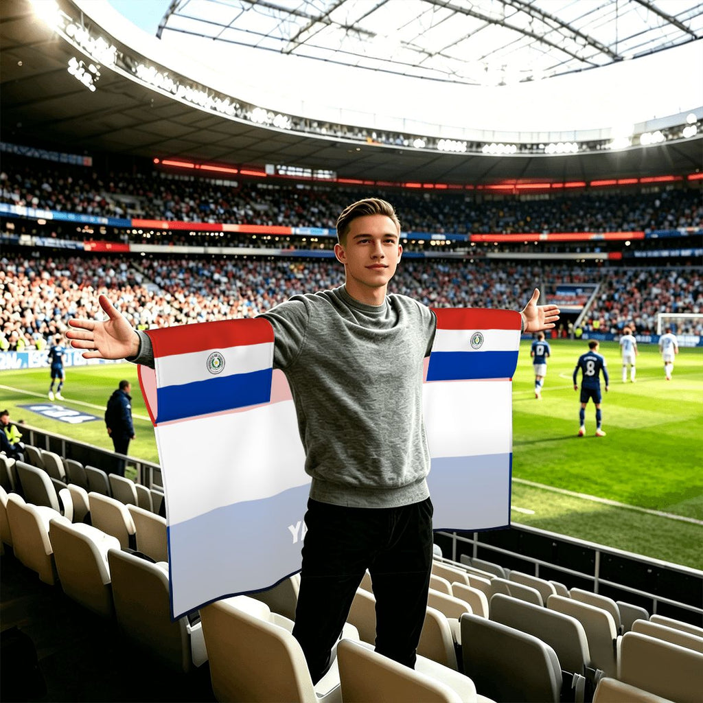 Paraguay World Cup 2026 Cape — Fan Flag Wearable