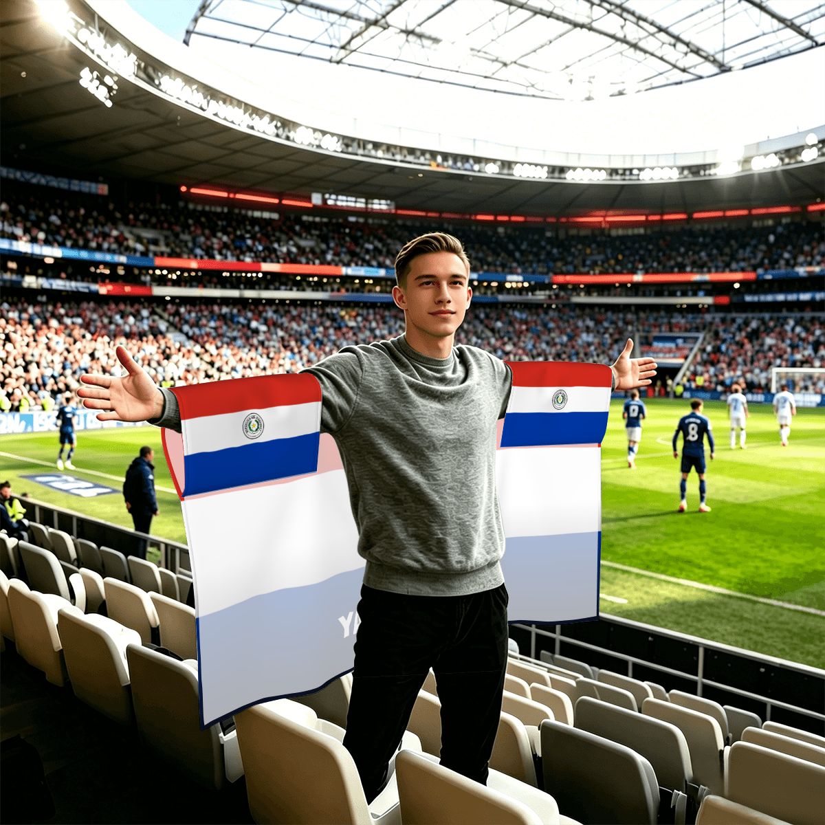 Paraguay World Cup 2026 Cape — Fan Flag Wearable