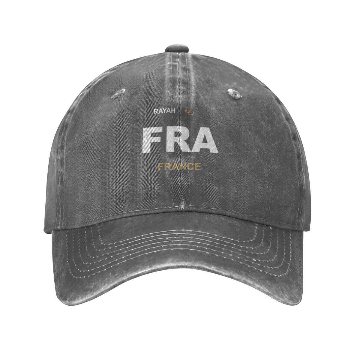 France Washed Denim Cap — RAYAH.club