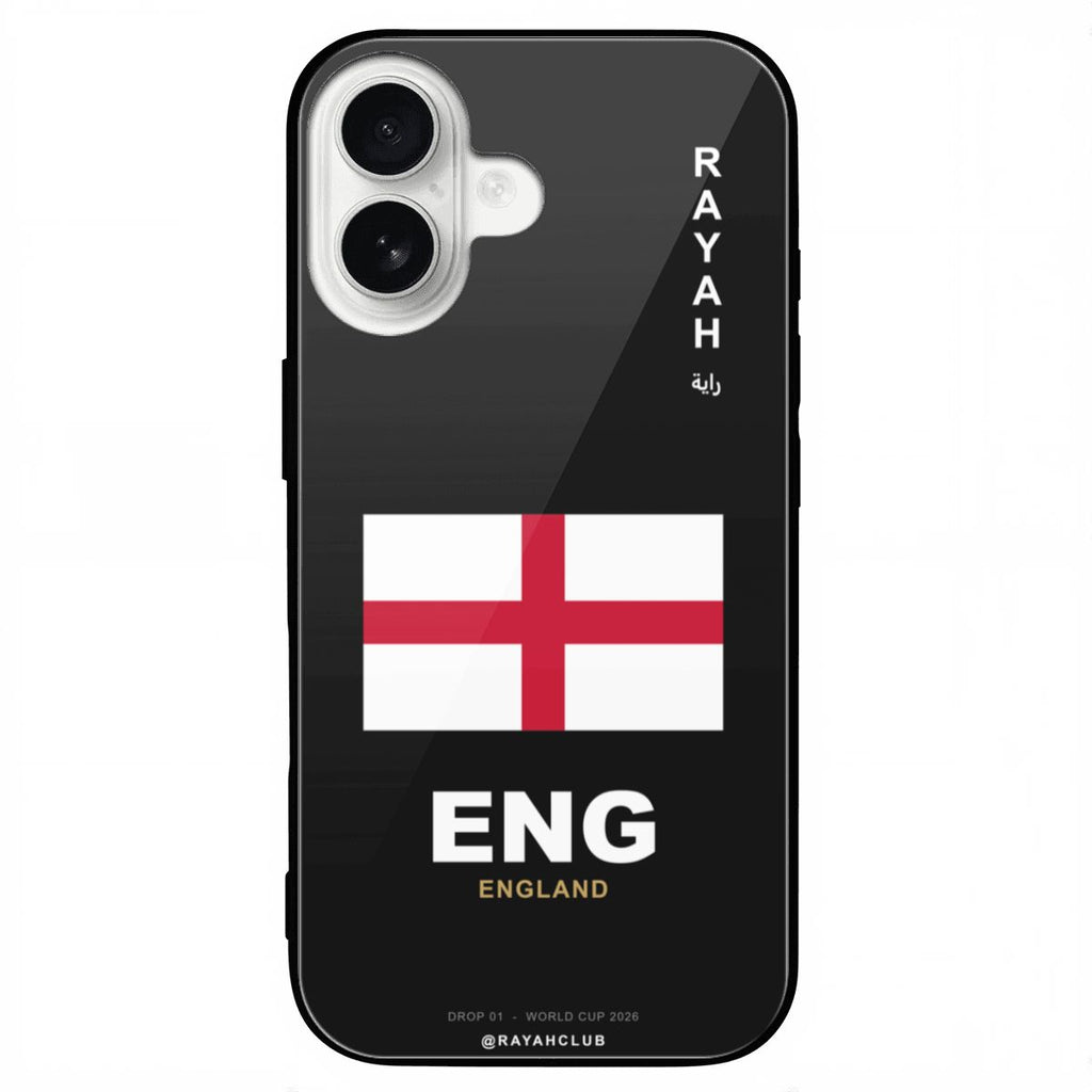 England iPhone 16 Glass Case — RAYAH.club