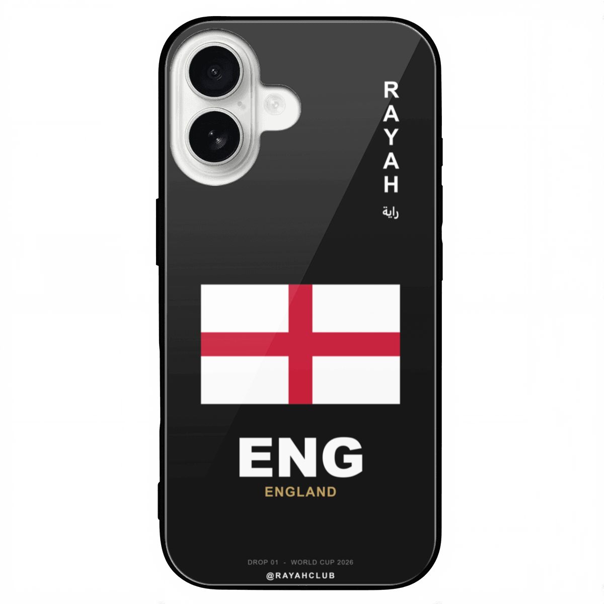 England iPhone 16 Glass Case — RAYAH.club