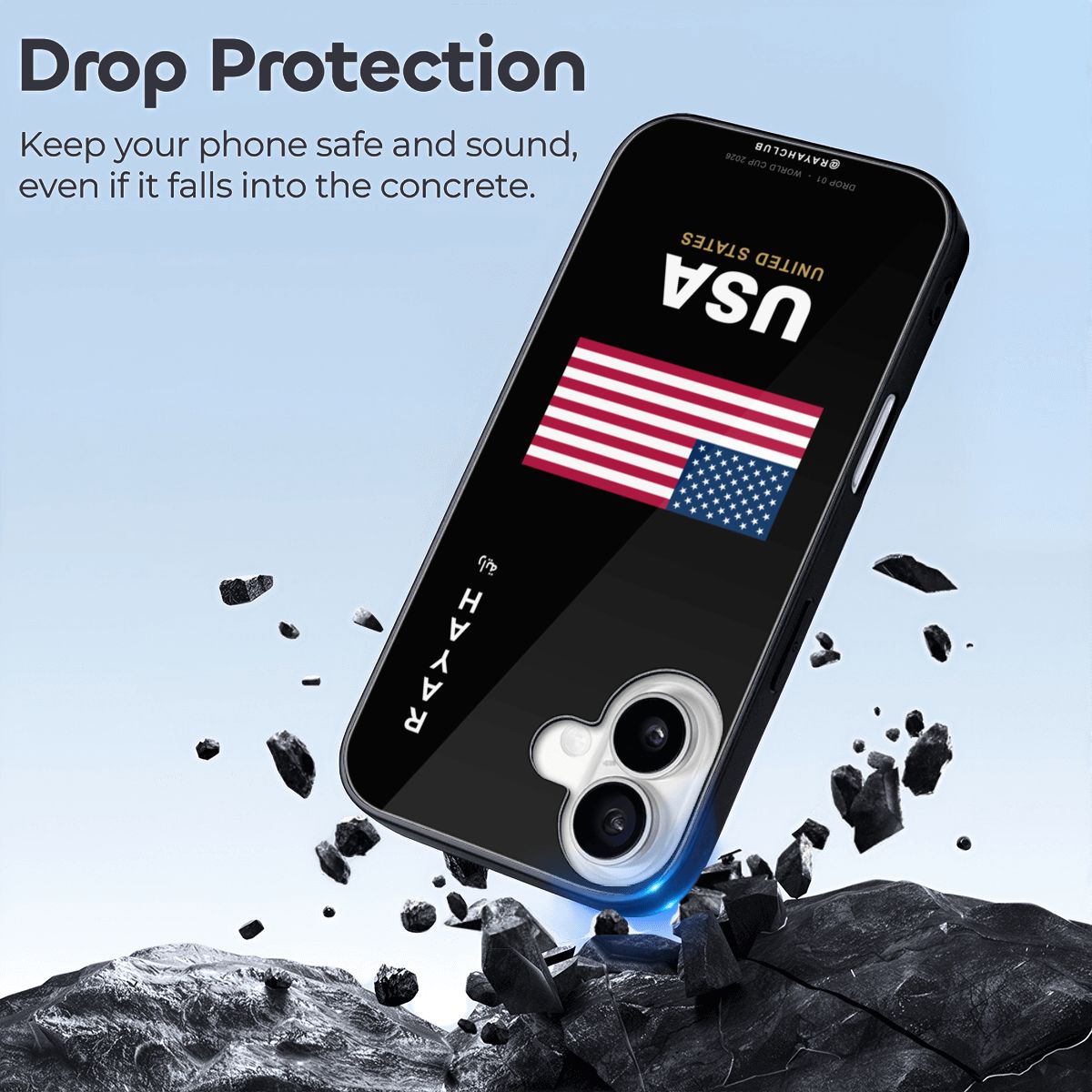 United States iPhone 16 Glass Case — RAYAH.club