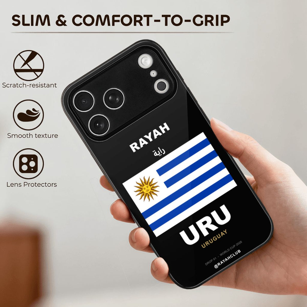 Uruguay iPhone 17 Pro Max Glass Case — RAYAH.club