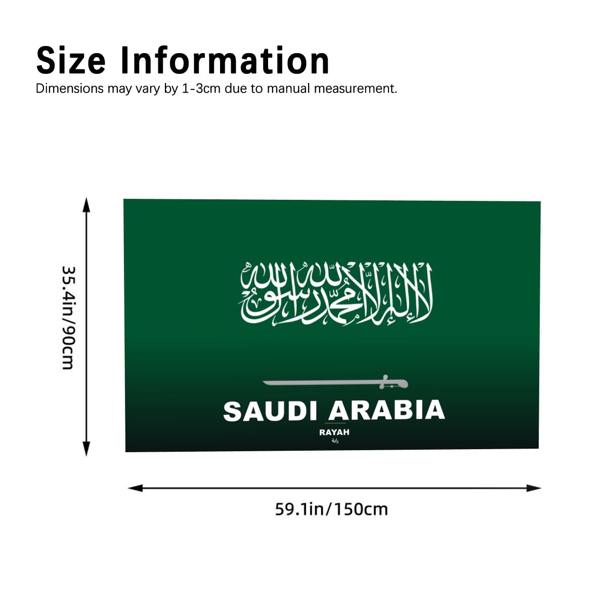 Saudi Arabia Flag Sleeve Cape — RAYAH.club