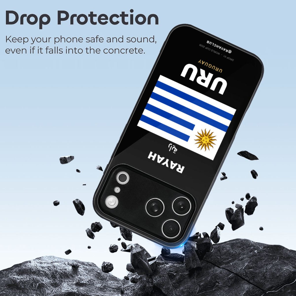 Uruguay iPhone 17 Pro Max Glass Case — RAYAH.club