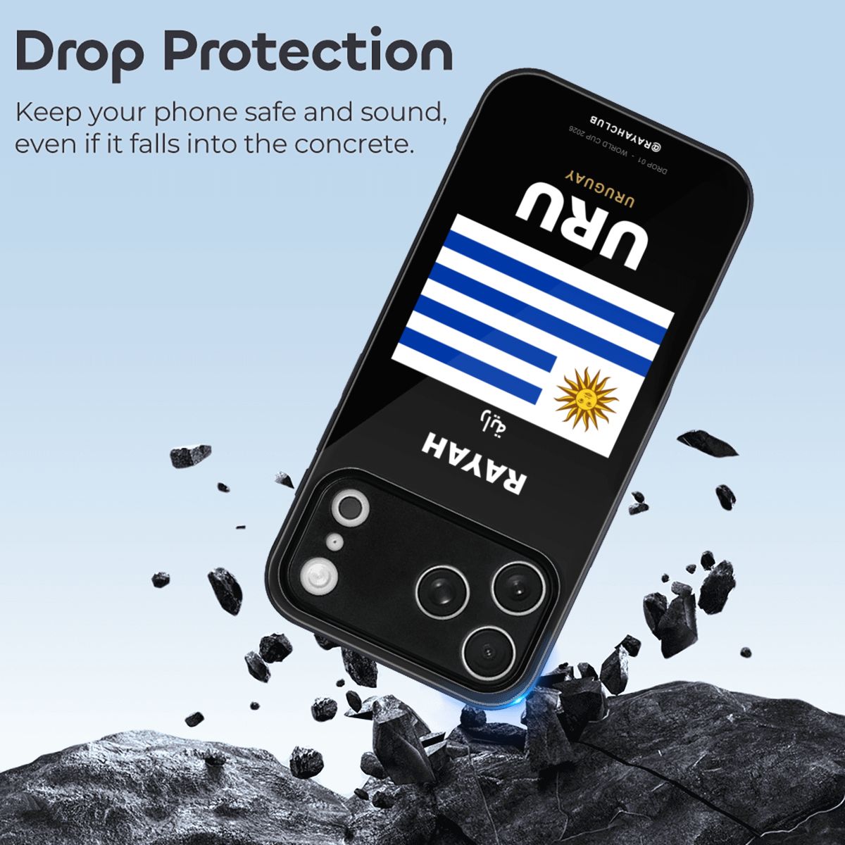 Uruguay iPhone 17 Pro Max Glass Case — RAYAH.club