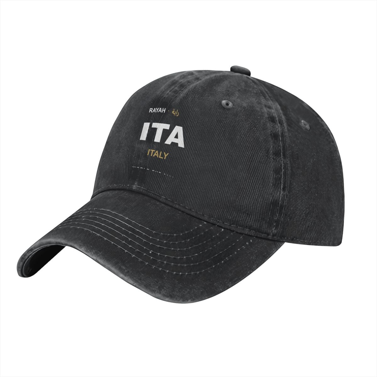 Italy Washed Denim Cap — RAYAH.club