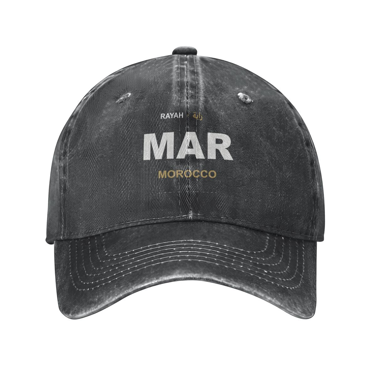 Morocco Washed Denim Cap — RAYAH.club