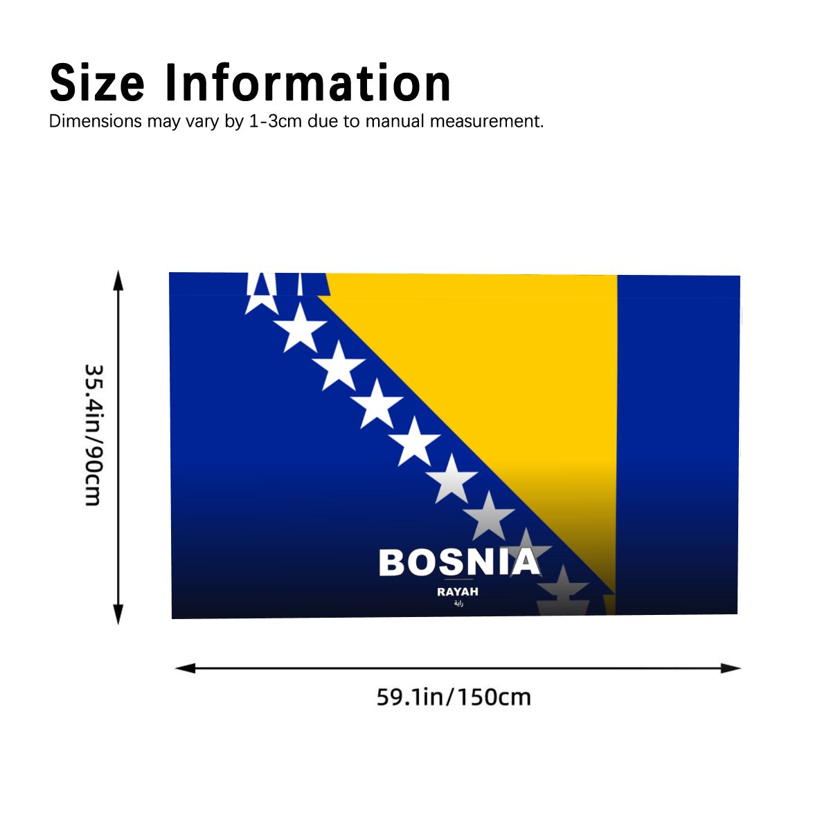 Bosnia World Cup 2026 Cape — Fan Flag Wearable