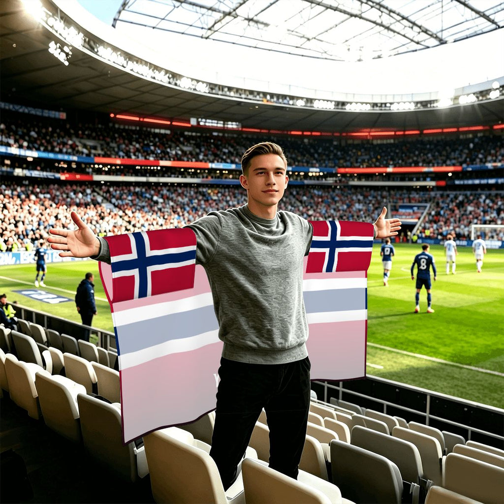 Norway World Cup 2026 Cape — Fan Flag Wearable