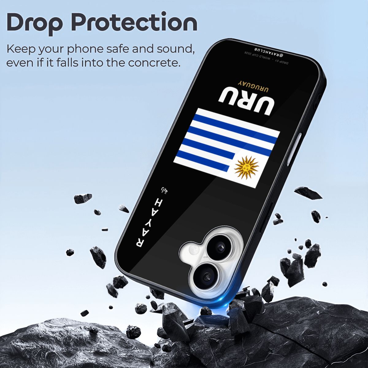Uruguay iPhone 16 Glass Case — RAYAH.club
