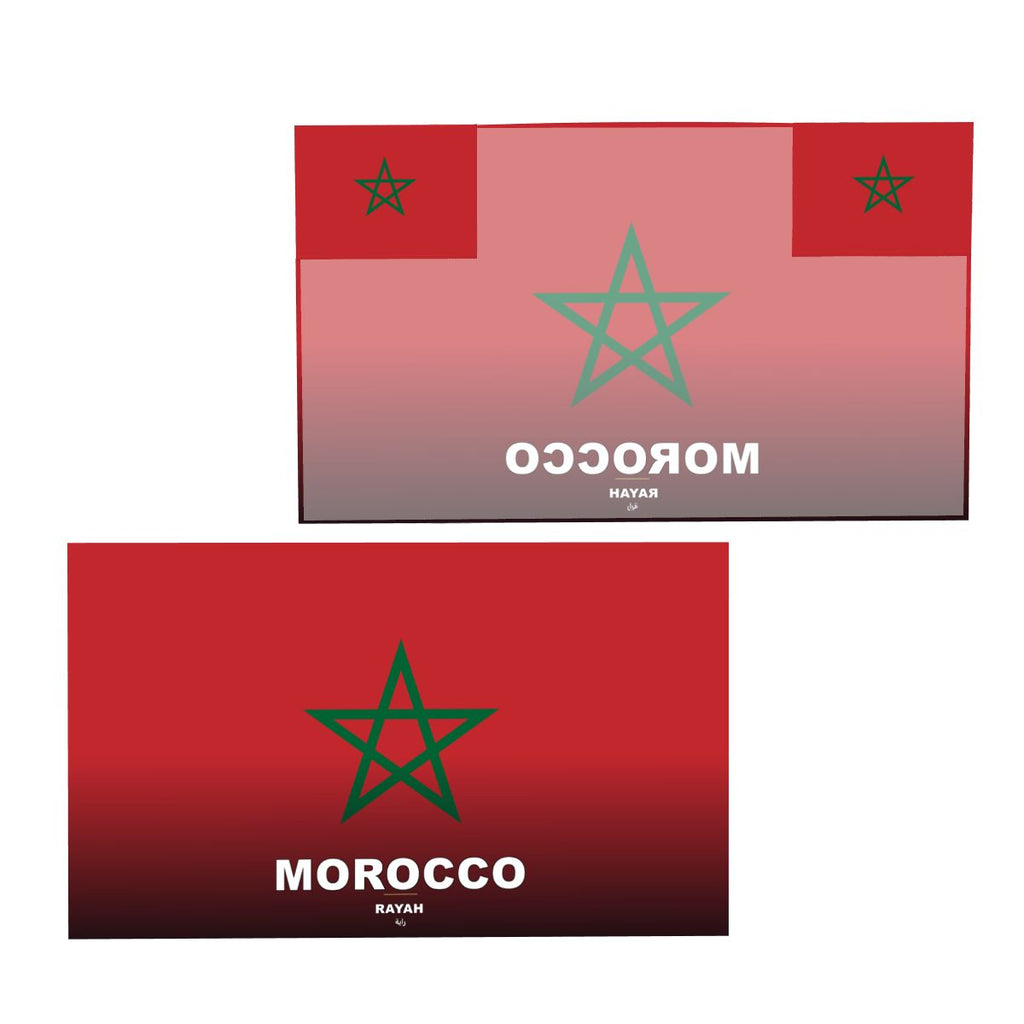 Morocco Flag Sleeve Cape — RAYAH.club