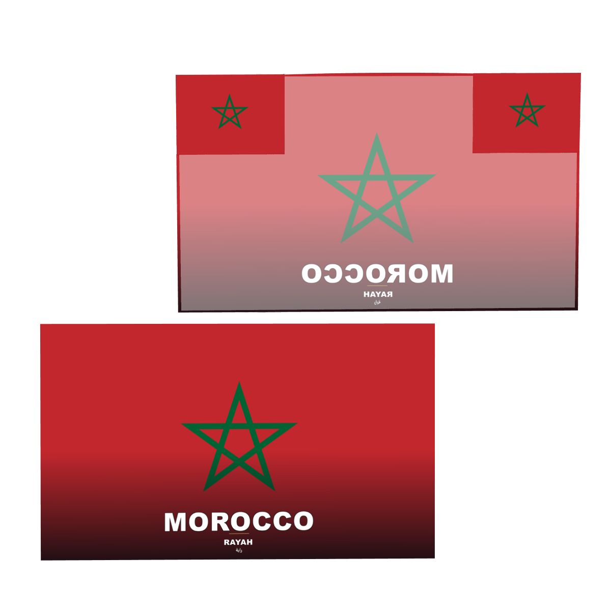 Morocco Flag Sleeve Cape — RAYAH.club