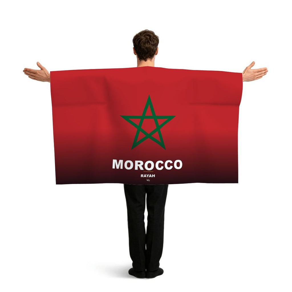 Morocco Flag Sleeve Cape — RAYAH.club