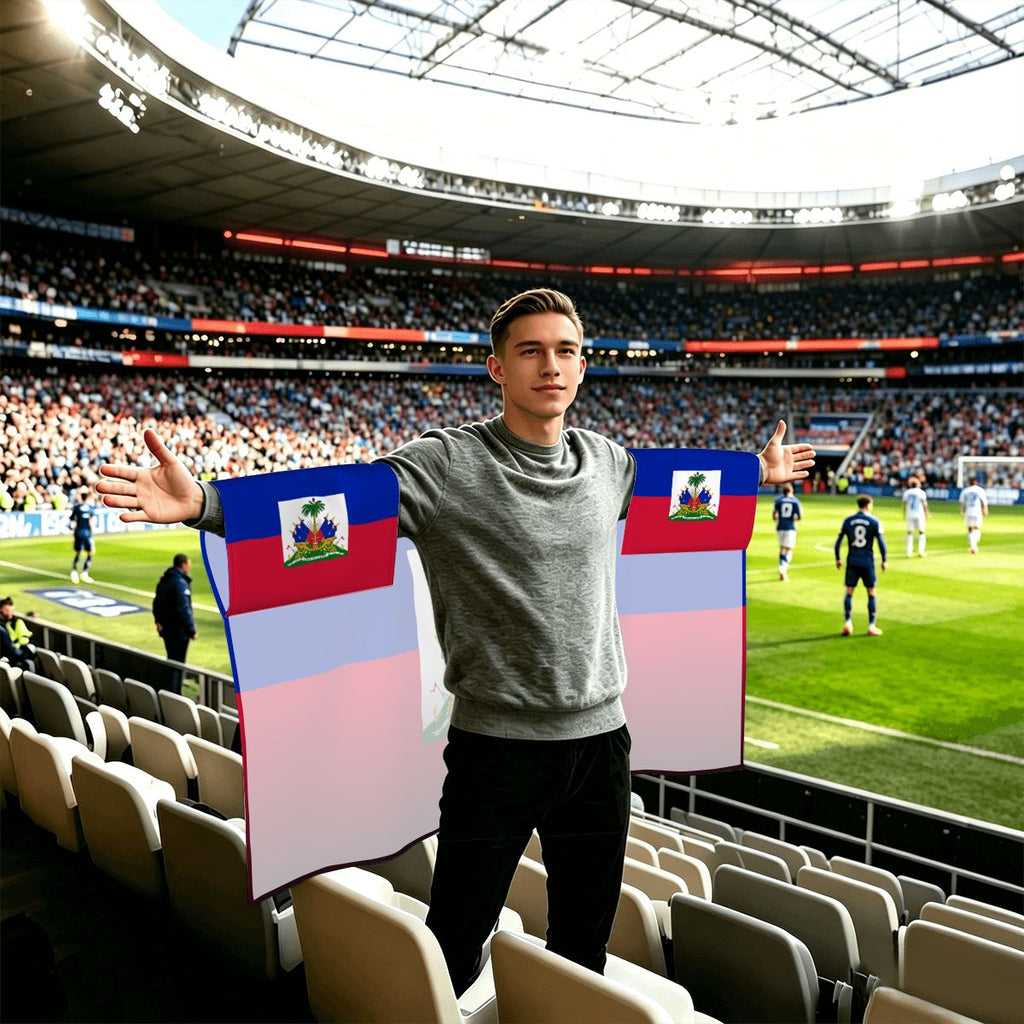 Haiti World Cup 2026 Cape — Fan Flag Wearable