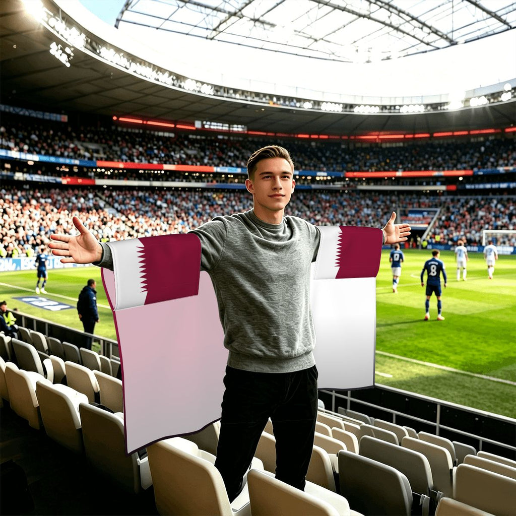 Qatar World Cup 2026 Cape — Fan Flag Wearable