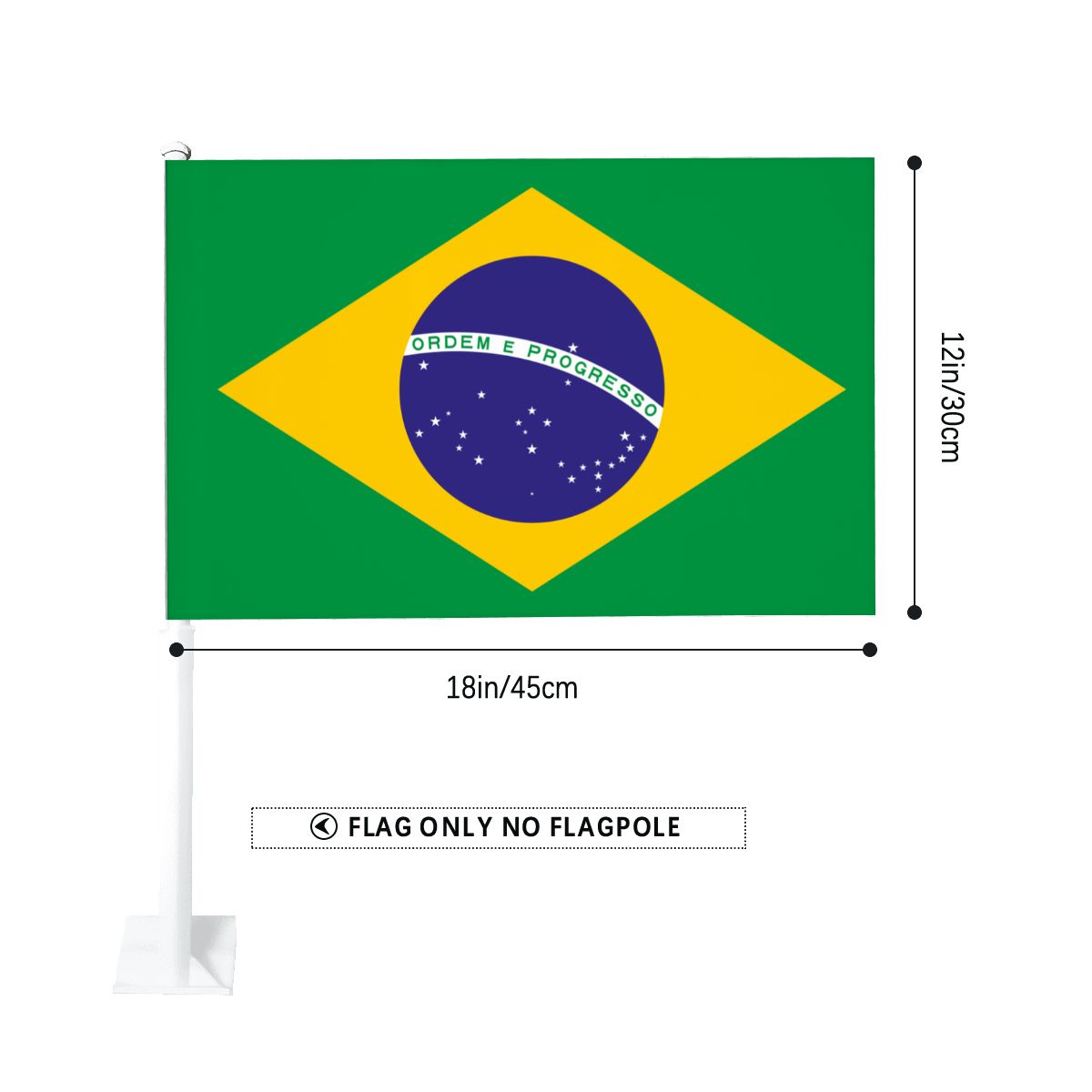 Brazil Car Flag — RAYAH.club