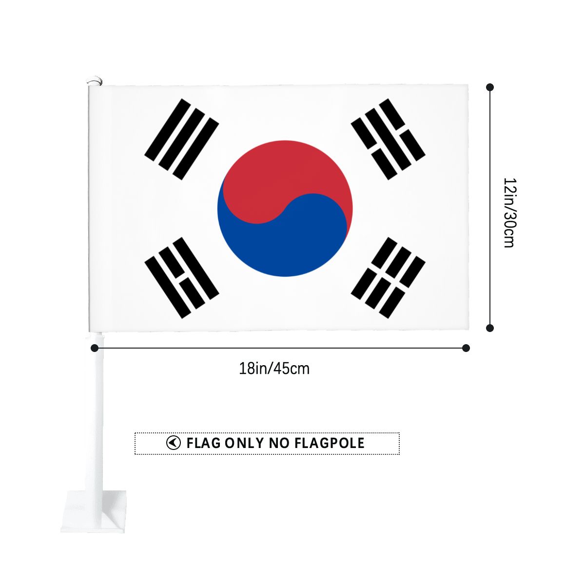 South Korea Car Flag — RAYAH.club
