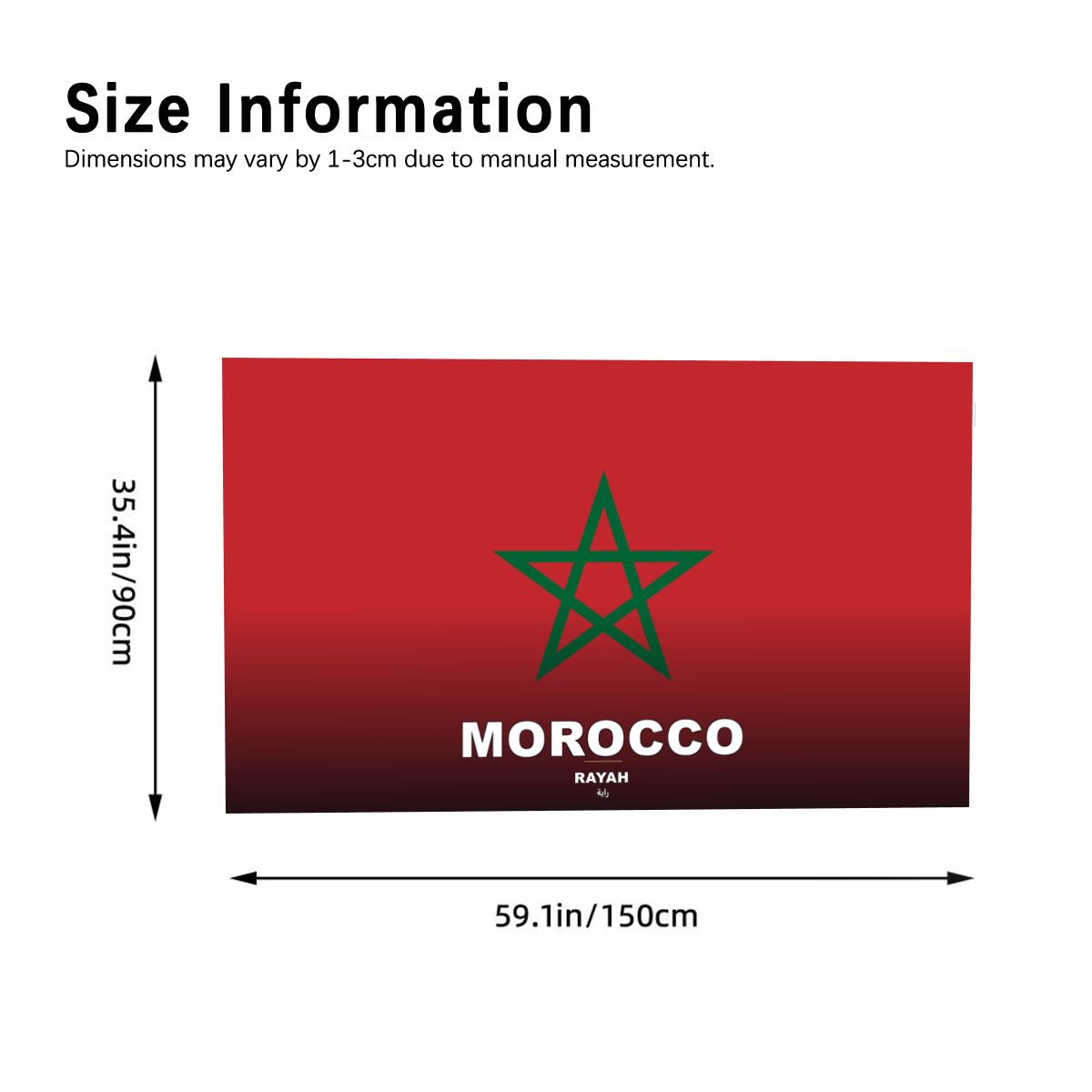 Morocco Flag Sleeve Cape — RAYAH.club