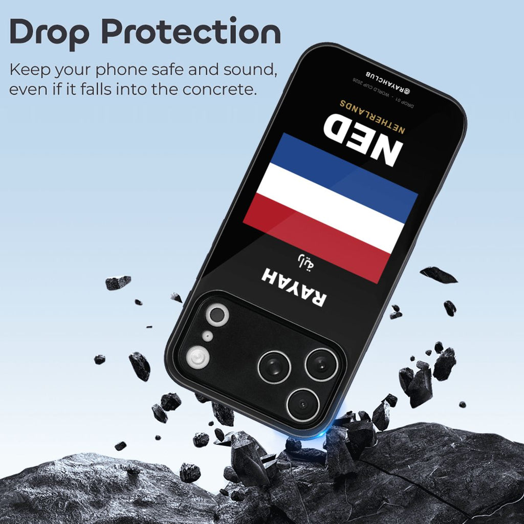 Netherlands iPhone 17 Pro Max Glass Case — RAYAH.club