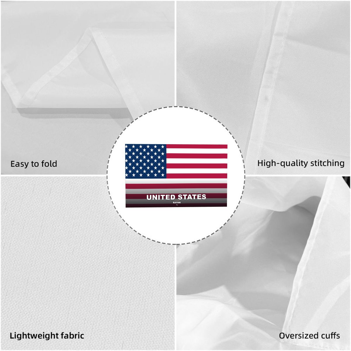 United States Flag Sleeve Cape — RAYAH.club